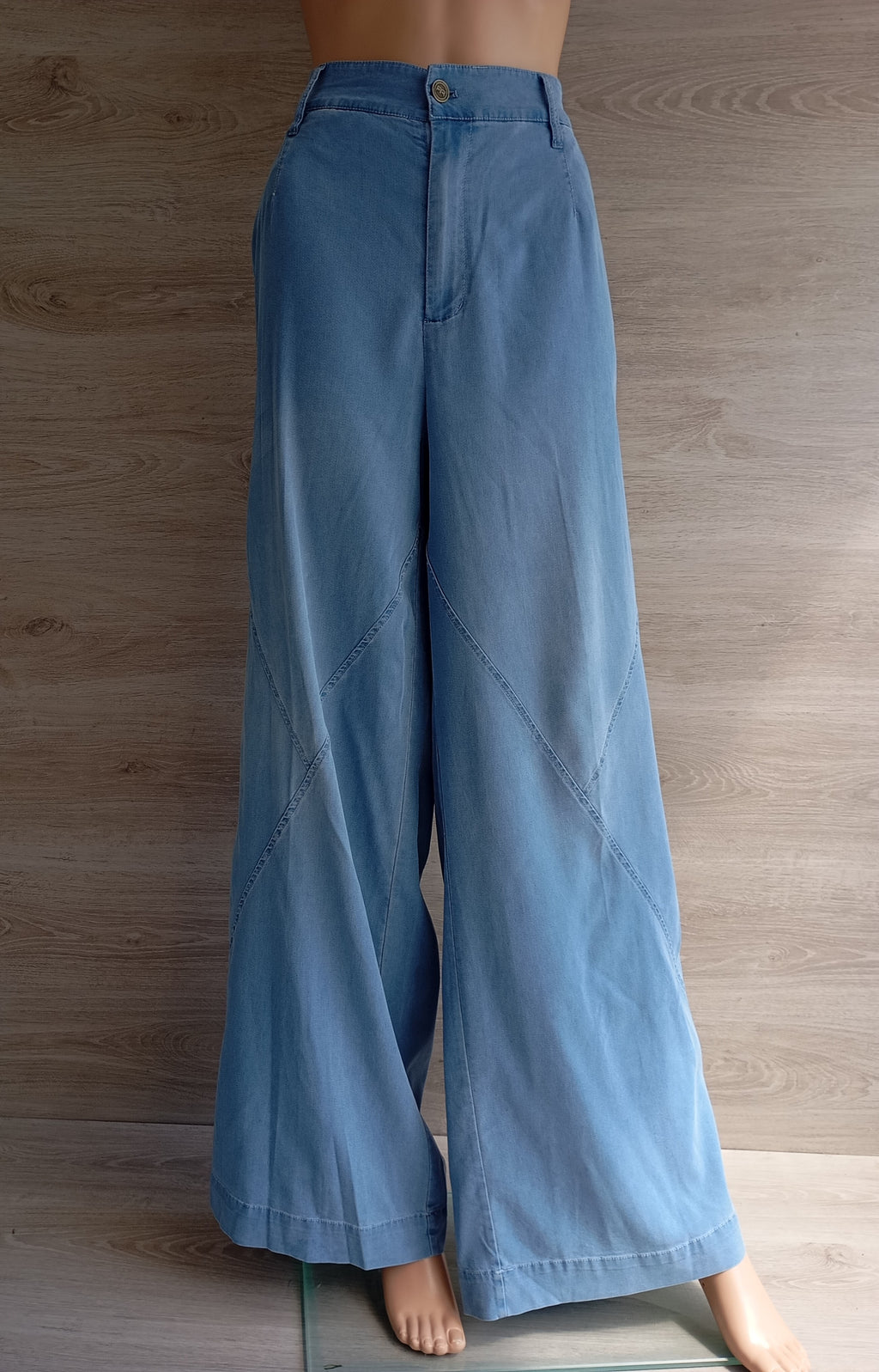 Pantalon Wide Leg Tailleur de créateur Robert Rodriguez – Taille L (42/44 FR) | Seconde Main
