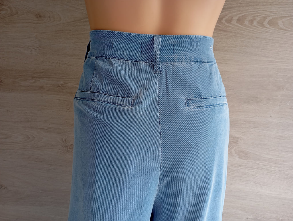 Pantalon Wide Leg Tailleur de créateur Robert Rodriguez – Taille L (42/44 FR) | Seconde Main