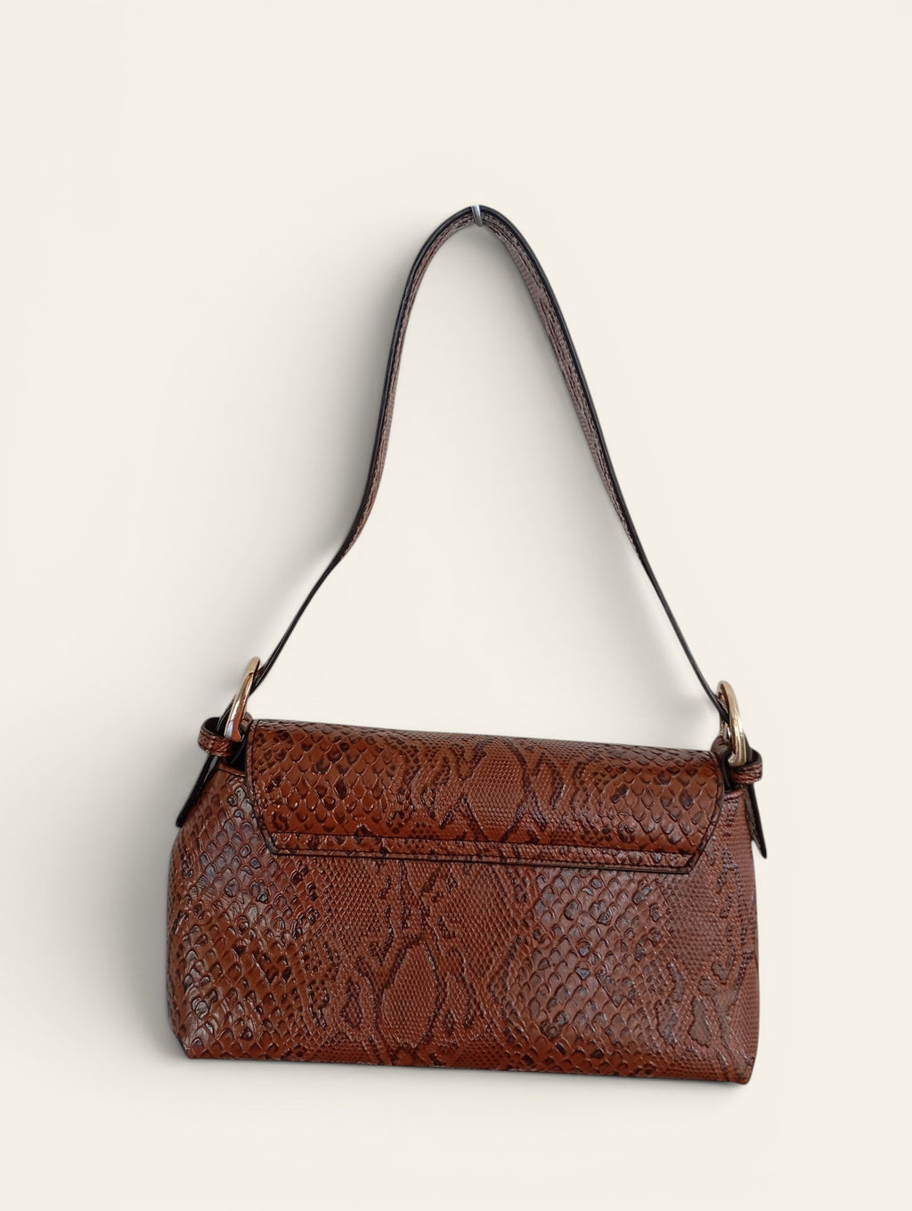 Nakedvice Melbourne — The Dani Snake Print Bag | Sac baguette cuir python Y2K