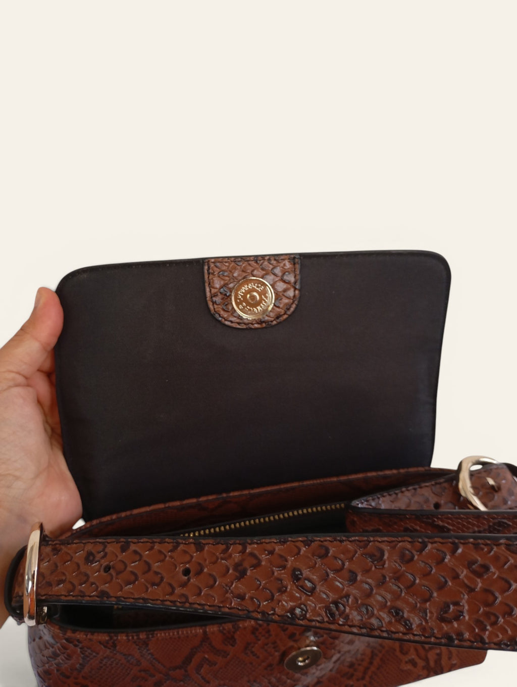 Nakedvice Melbourne — The Dani Snake Print Bag | Sac baguette cuir python Y2K
