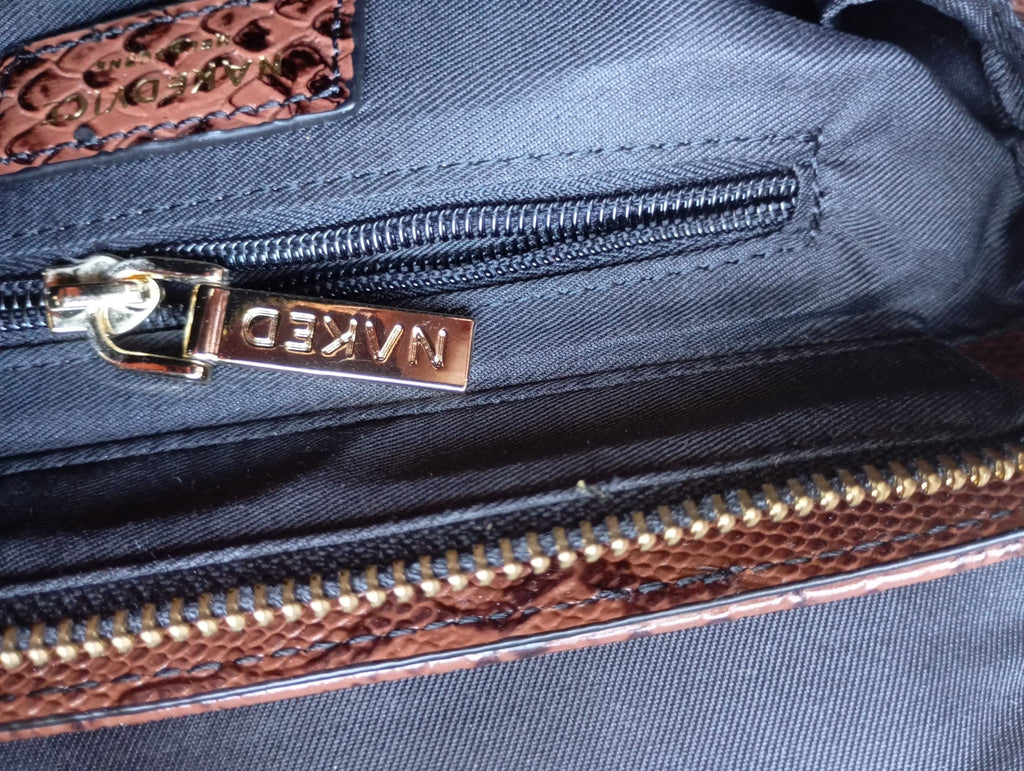 Nakedvice Melbourne — The Dani Snake Print Bag | Sac baguette cuir python Y2K