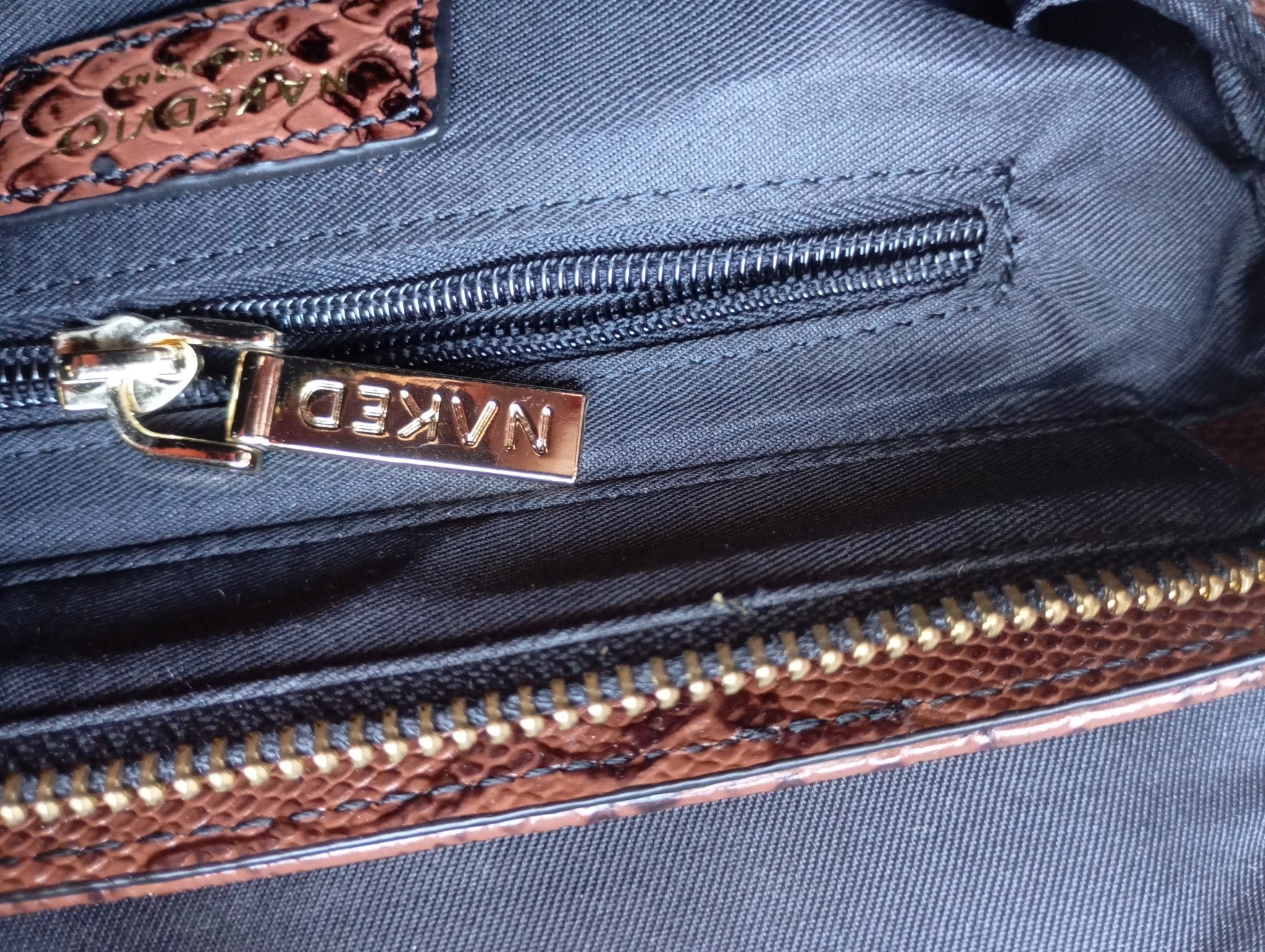 Nakedvice Melbourne — The Dani Snake Print Bag | Sac baguette cuir python Y2K