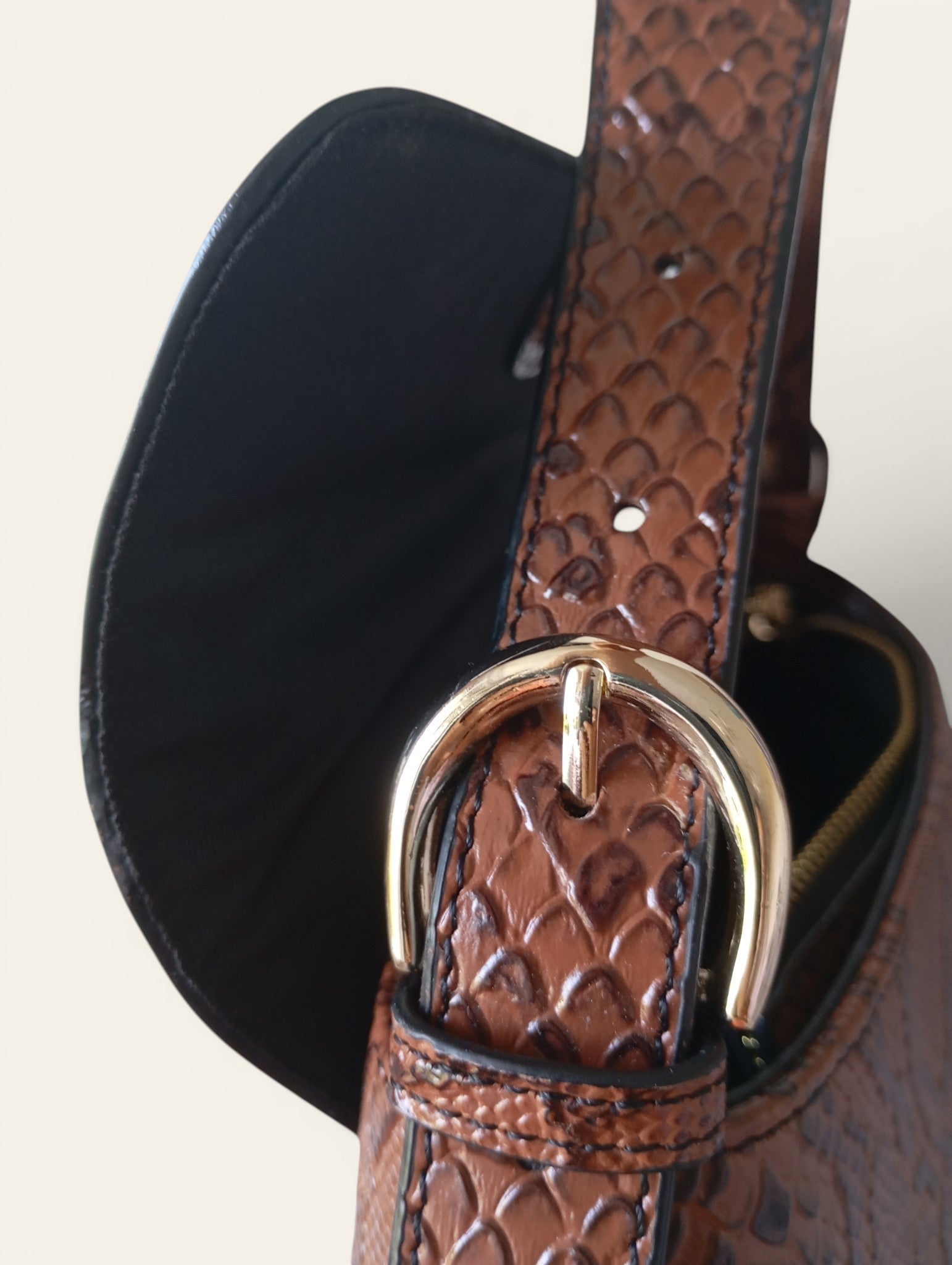 Nakedvice Melbourne — The Dani Snake Print Bag | Sac baguette cuir python Y2K