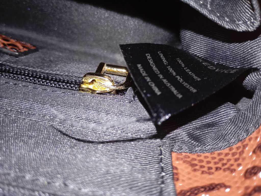 Nakedvice Melbourne — The Dani Snake Print Bag | Sac baguette cuir python Y2K