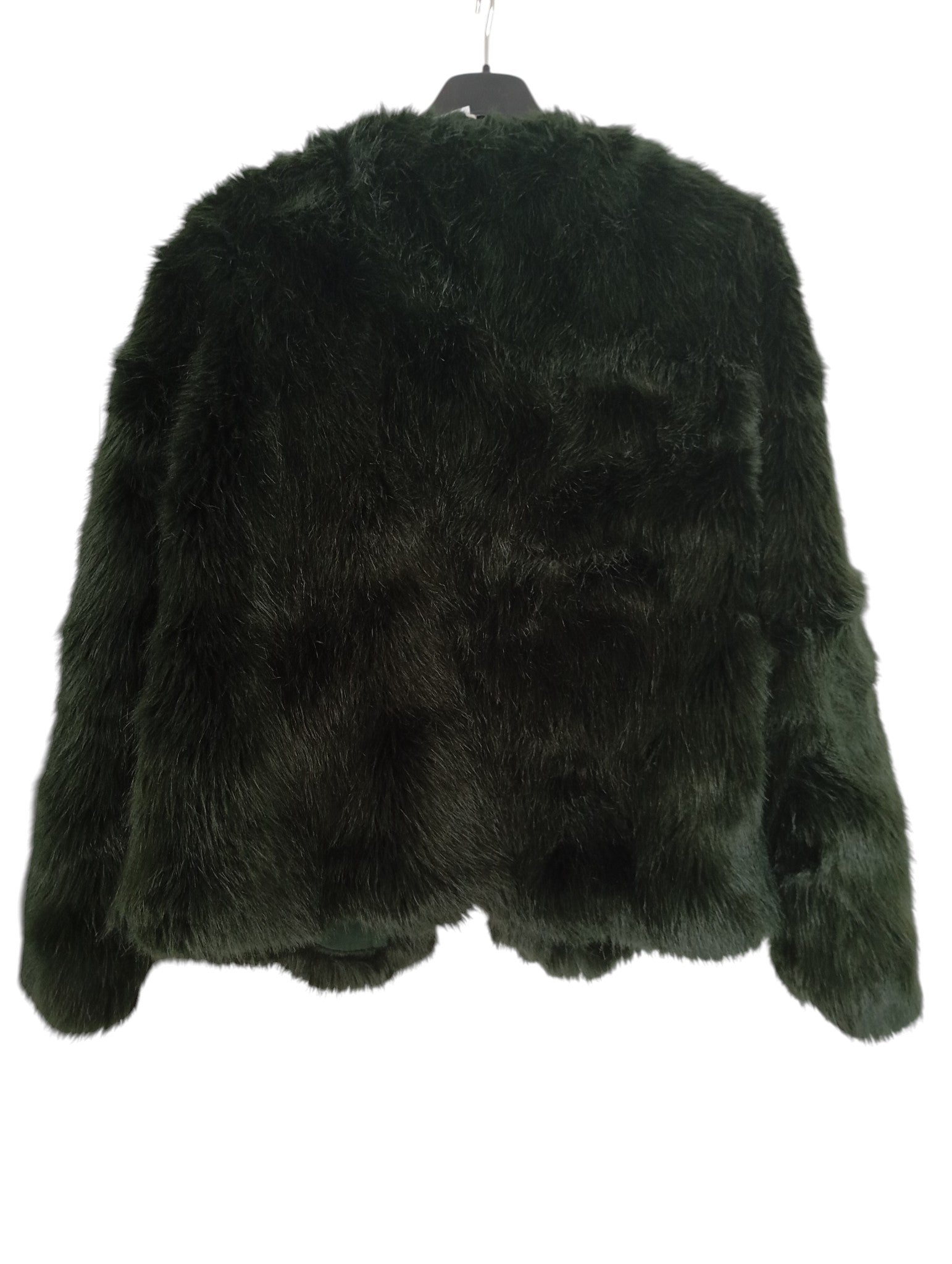 Veste fausse fourrure vert sapin — Bershka — Taille S — Super état