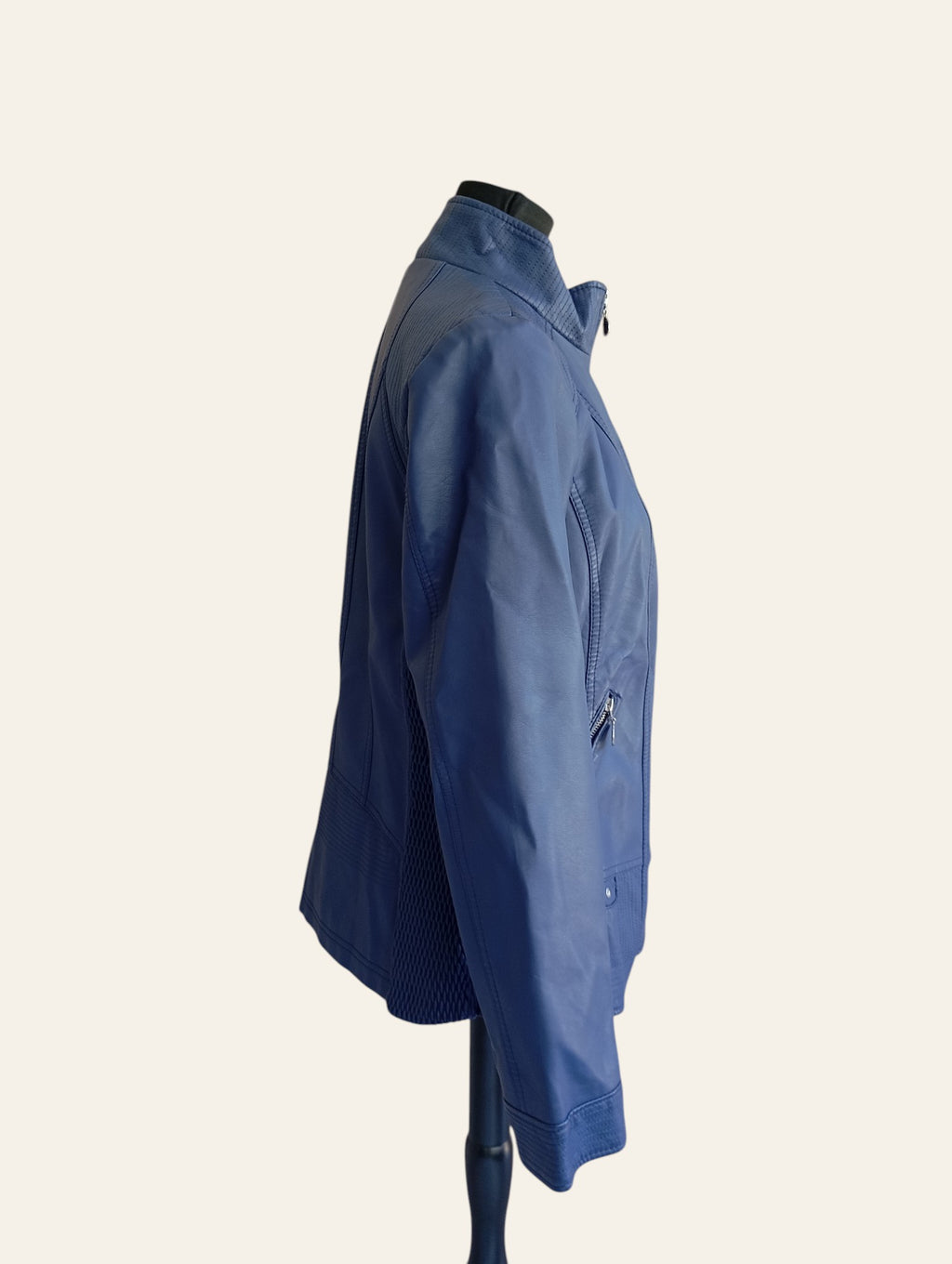 Blouson Perfecto Marine Saturne – Style Rock Chic | Seconde Main Taille L