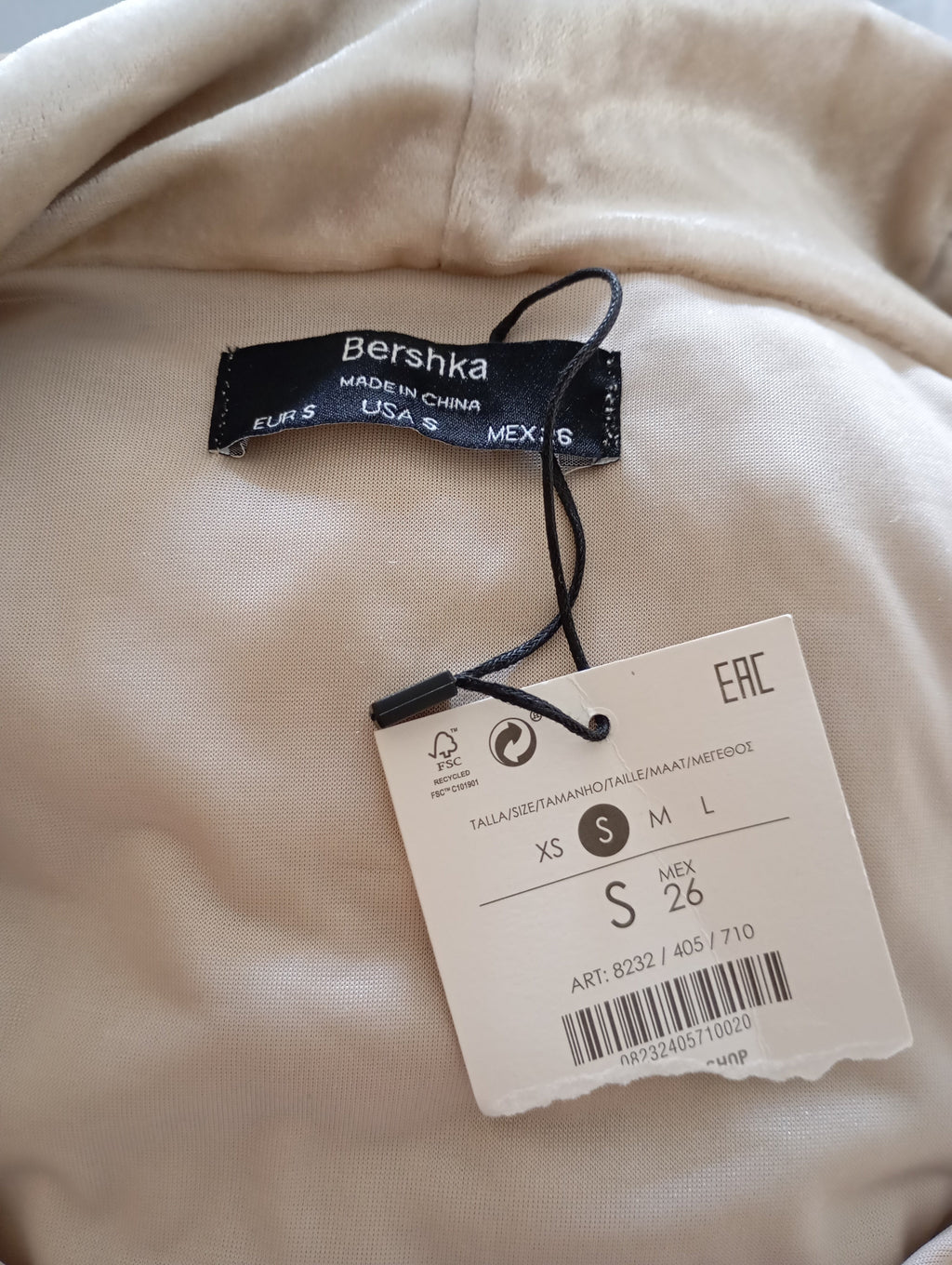 Combinaison Short Bershka Beige Satinée – Taille S