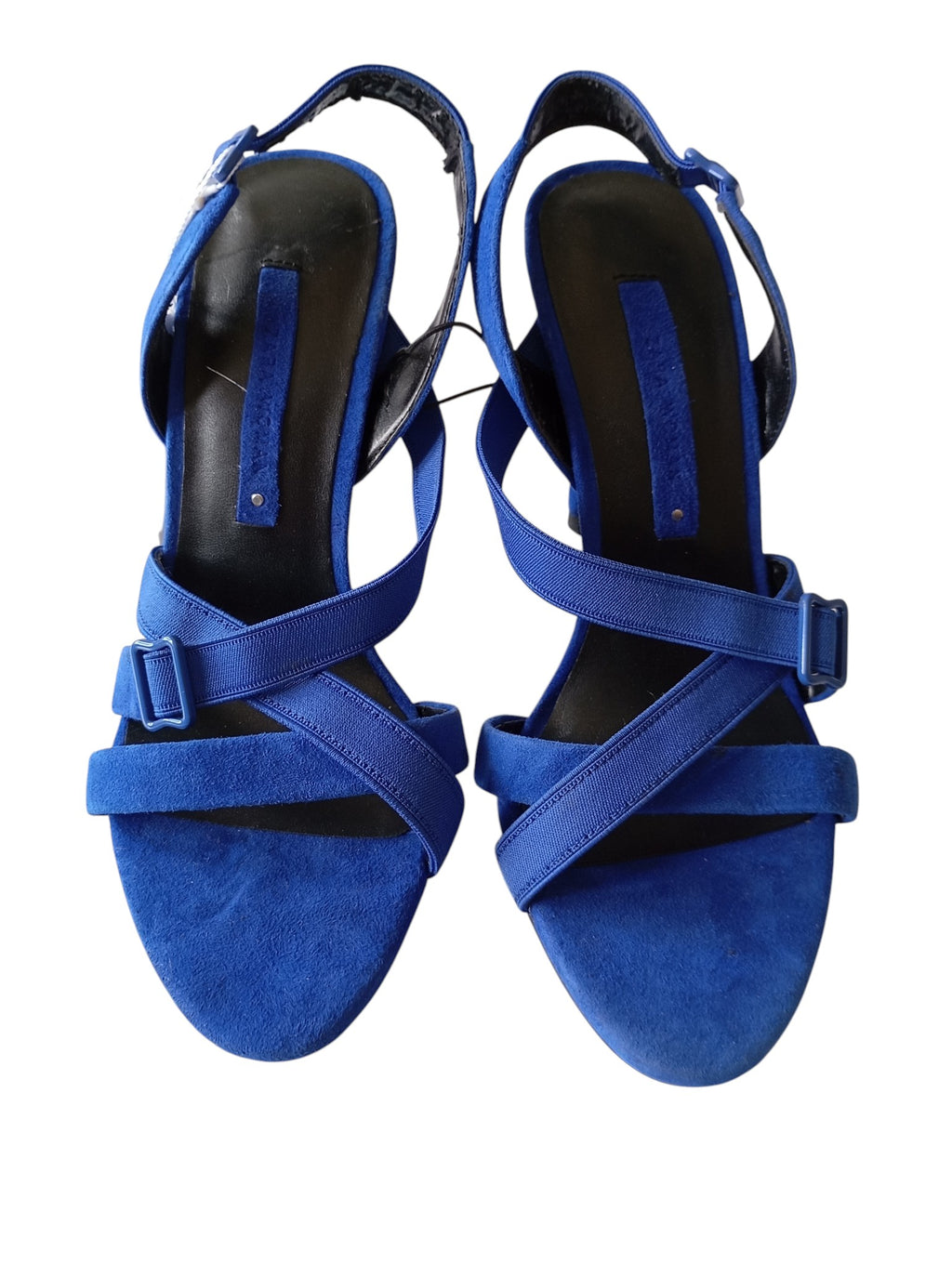 Sandales Zara Bleu Électrique Talons Aiguilles – Taille 37