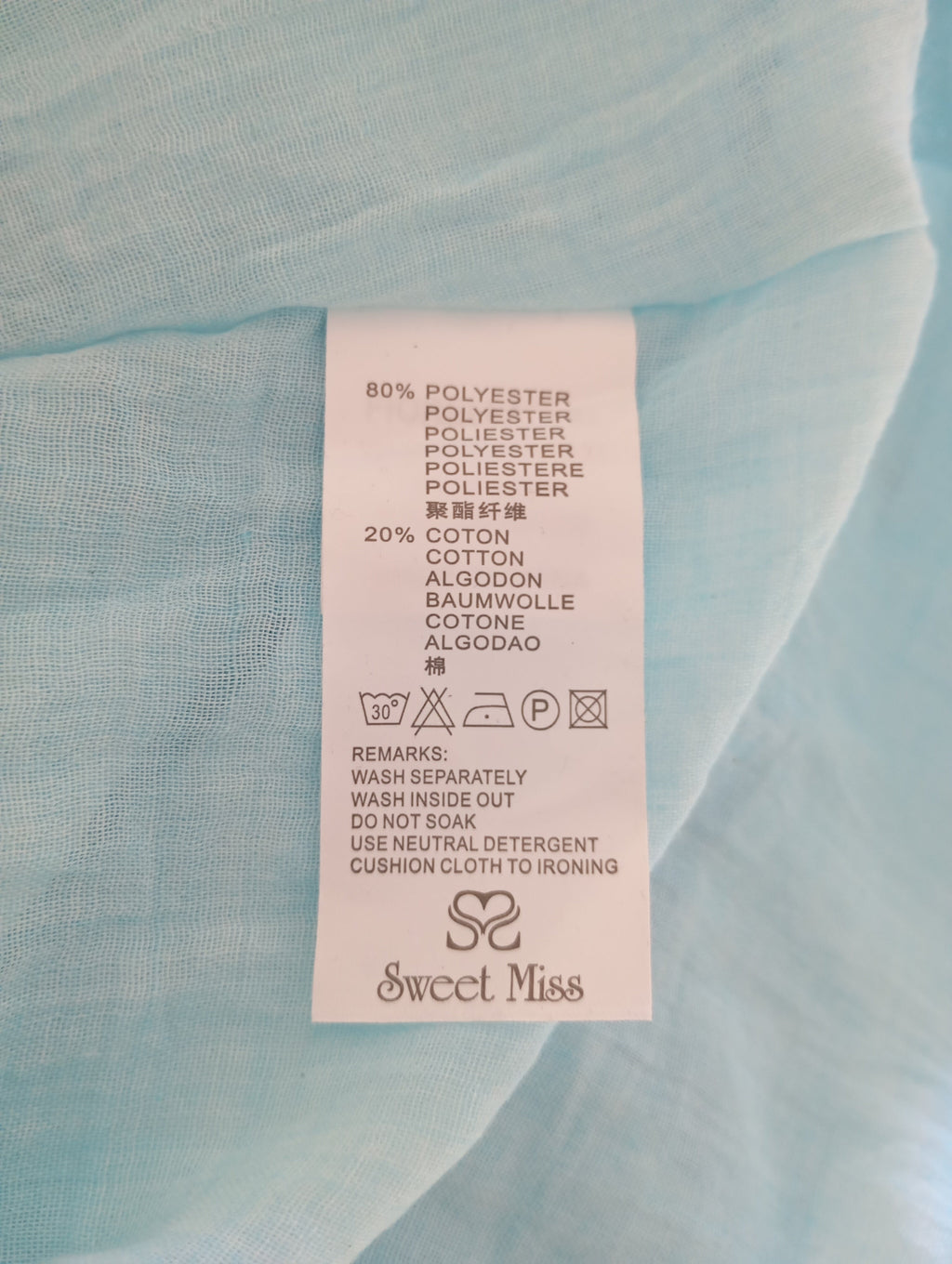 Robe Courte Sweet Miss Turquoise – Taille L