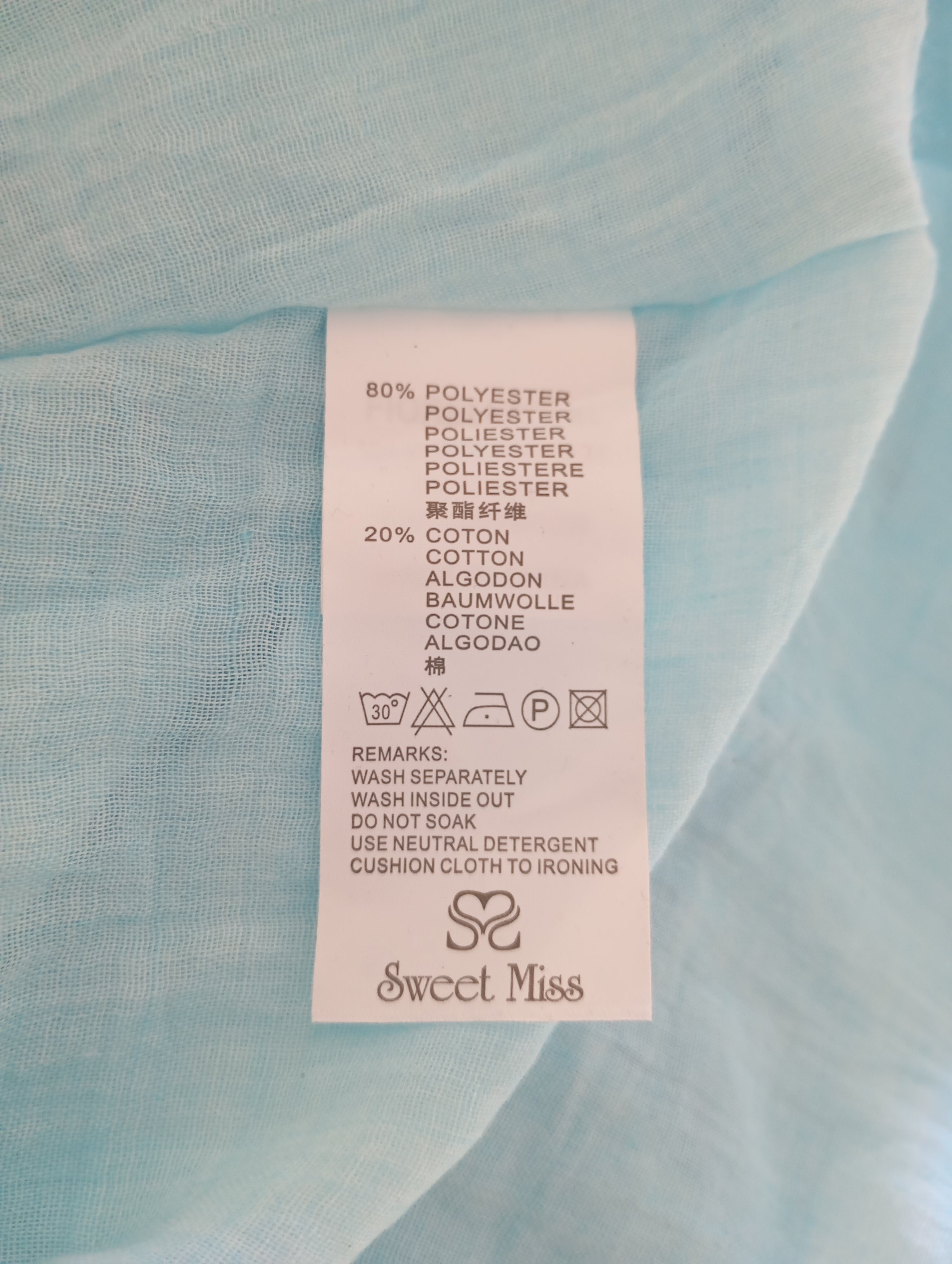 Robe Courte Sweet Miss Turquoise – Taille L