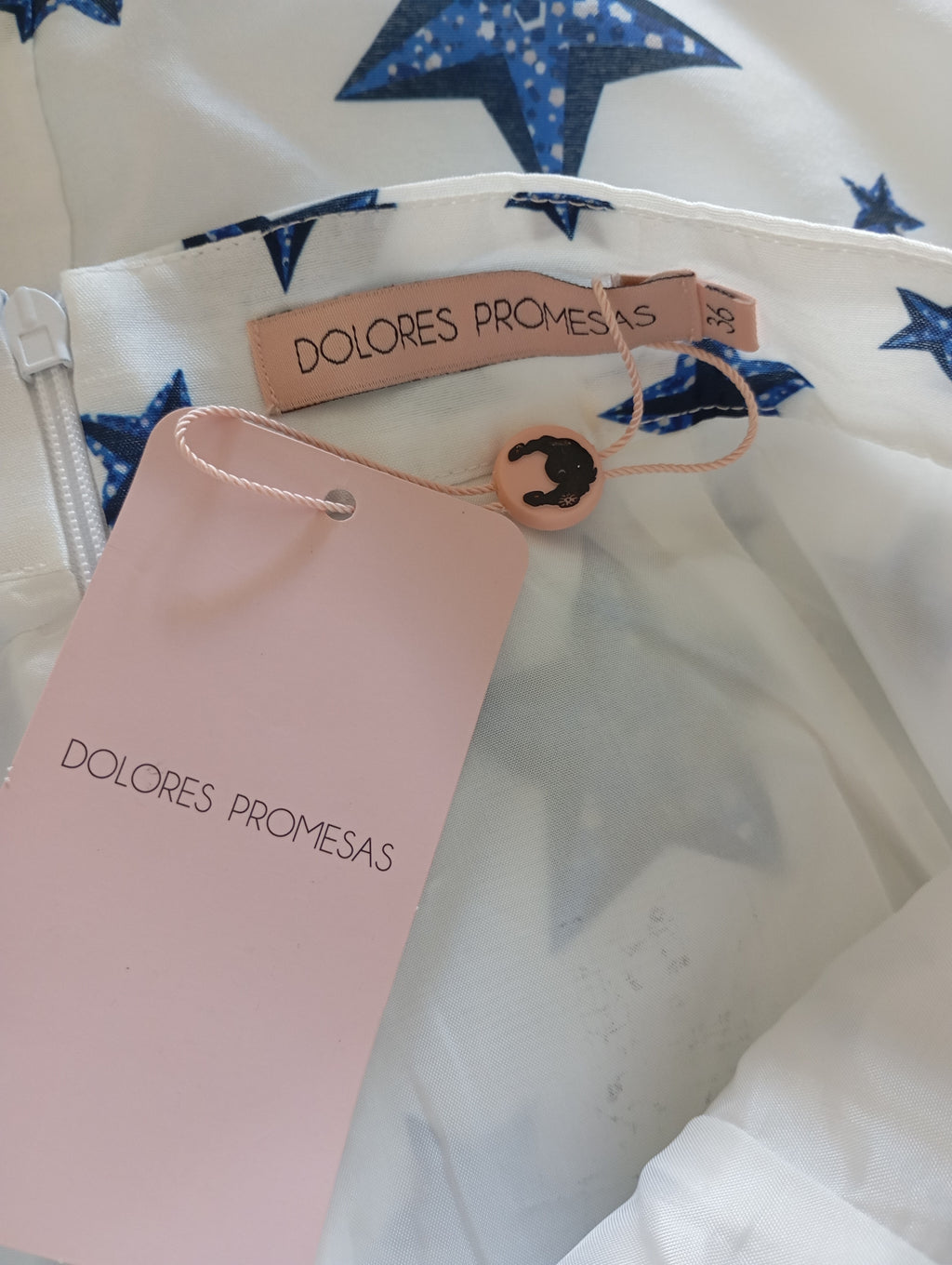 Jupe Courte Dolores Promesas Étoiles Bleues – Taille 36