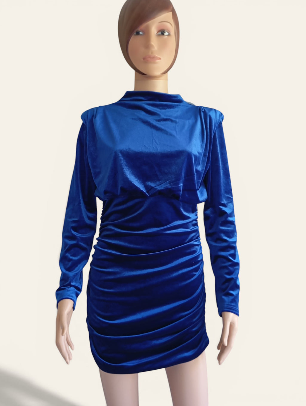Robe Mia&Lova Bleu Roi Suédine – Taille S