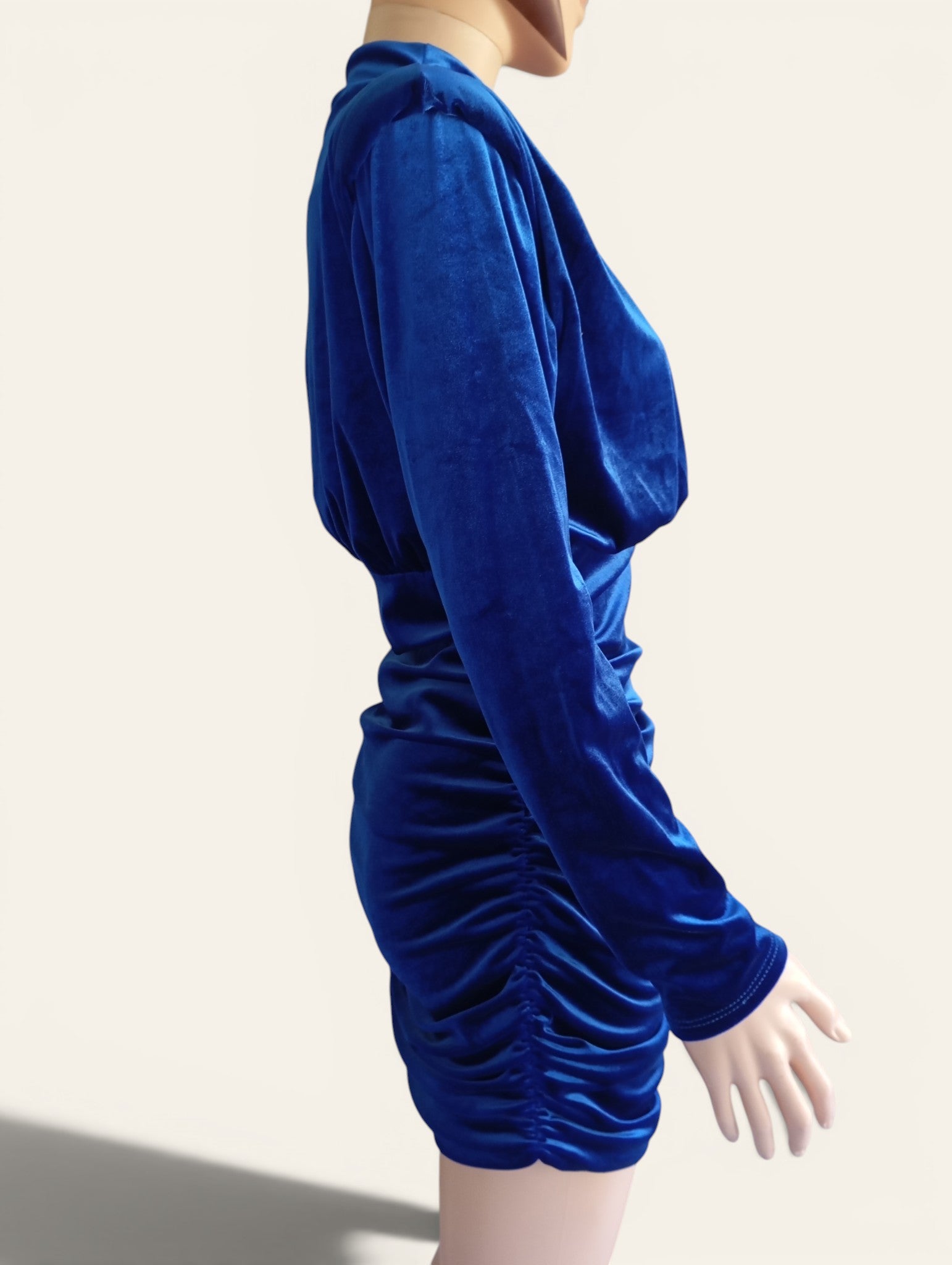 Robe Mia&Lova Bleu Roi Suédine – Taille S