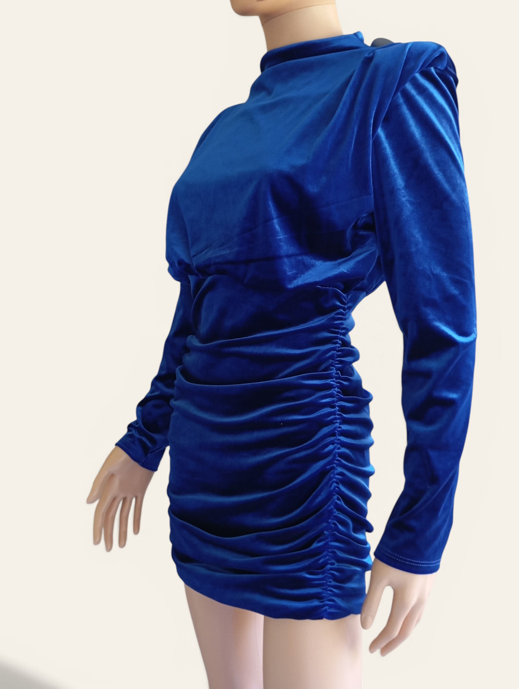 Robe Mia&Lova Bleu Roi Suédine – Taille S
