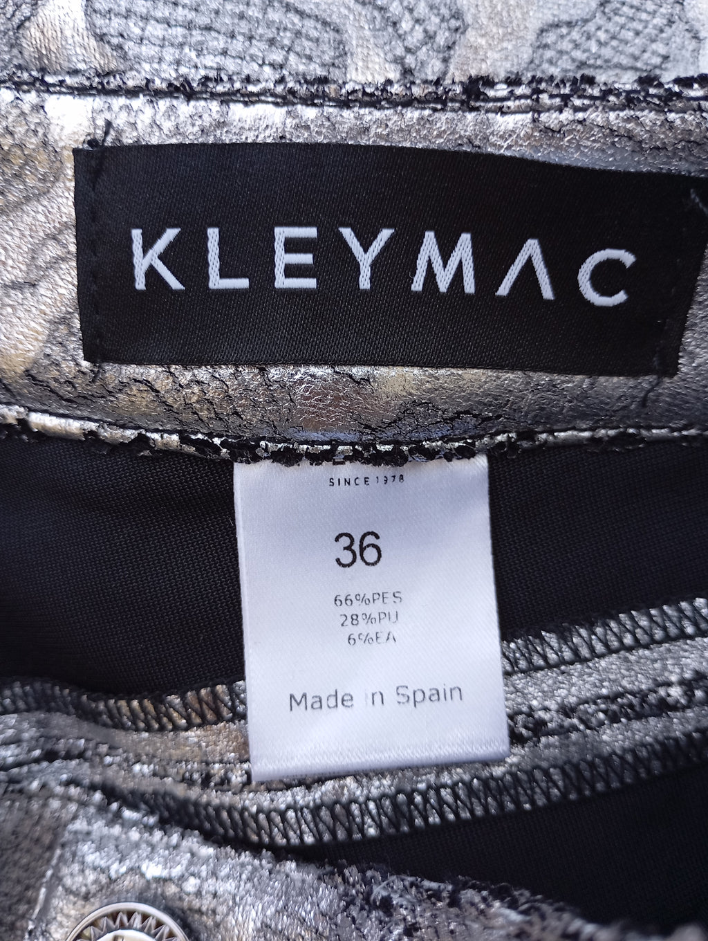 Pantalon Droit Argenté Kleymac – Taille 36