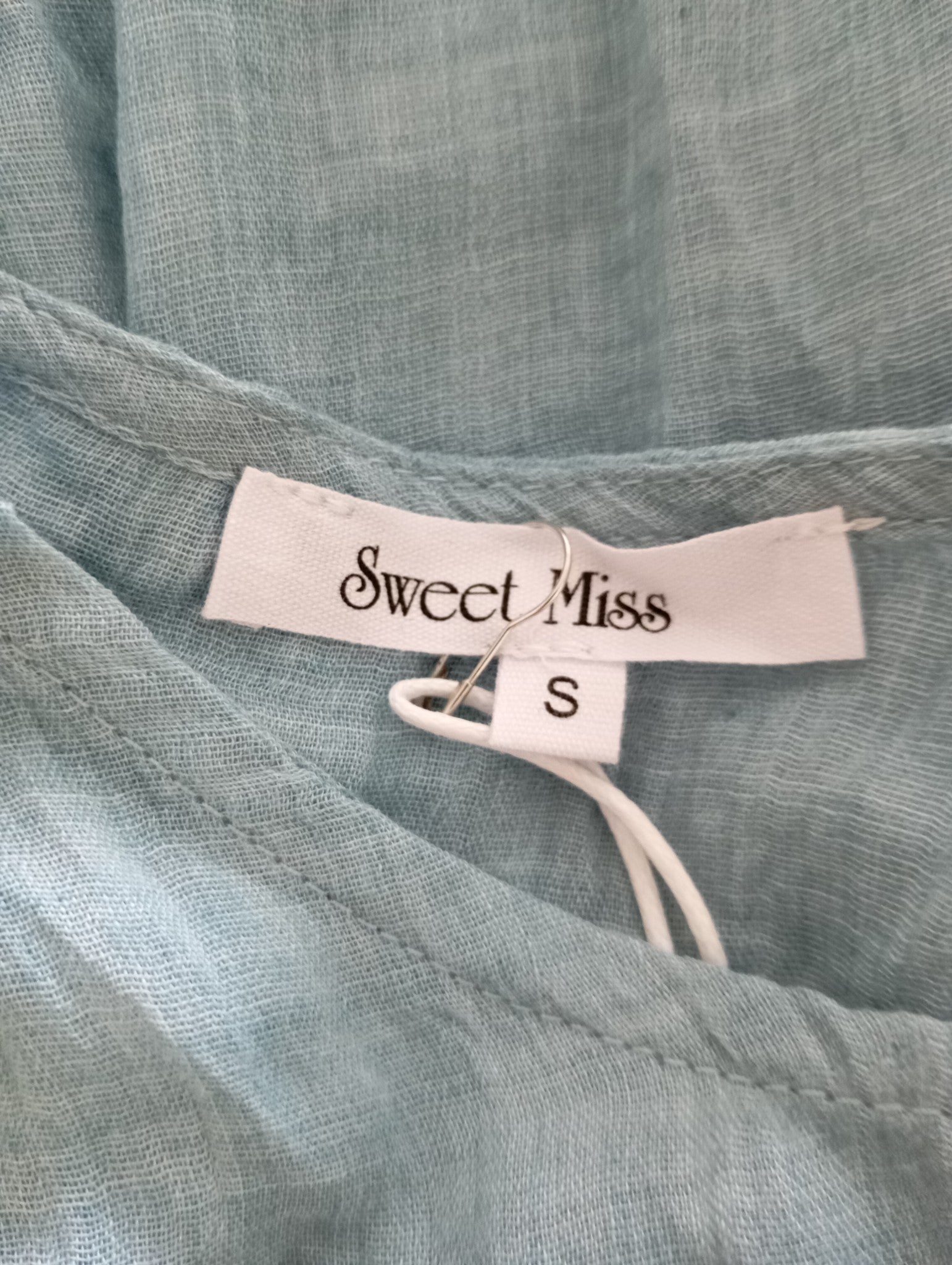 Robe courte Sweet Miss – Bleu ciel – Taille S