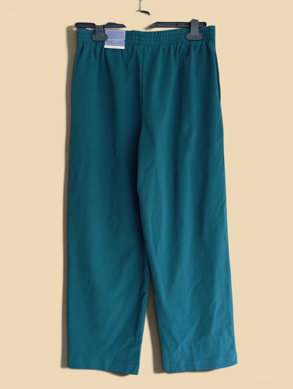 Pantalon Laura Scott Petite Bleu Canard – Coupe Droite 7/8 – Taille S