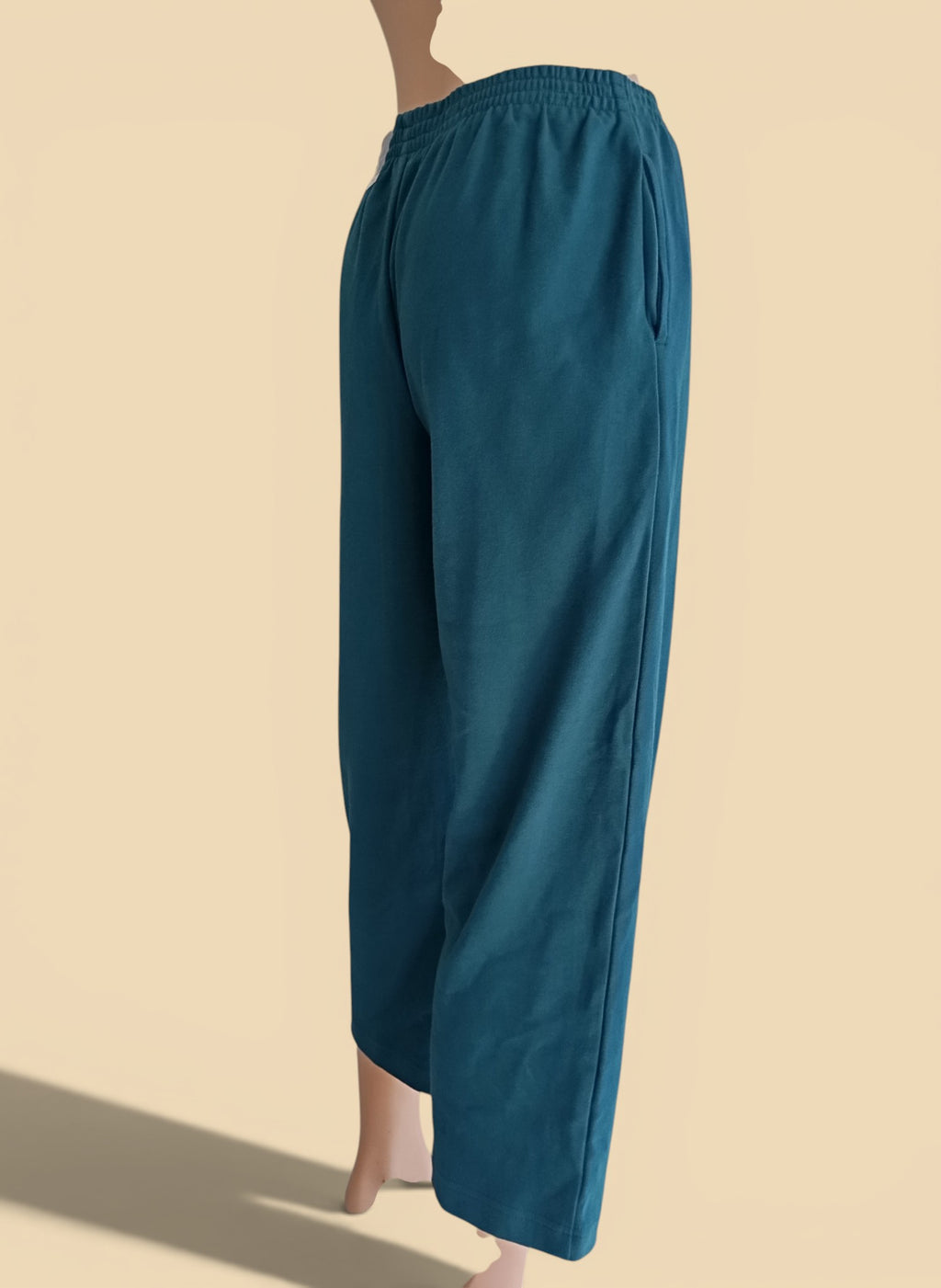 Pantalon Laura Scott Petite Bleu Canard – Coupe Droite 7/8 – Taille S