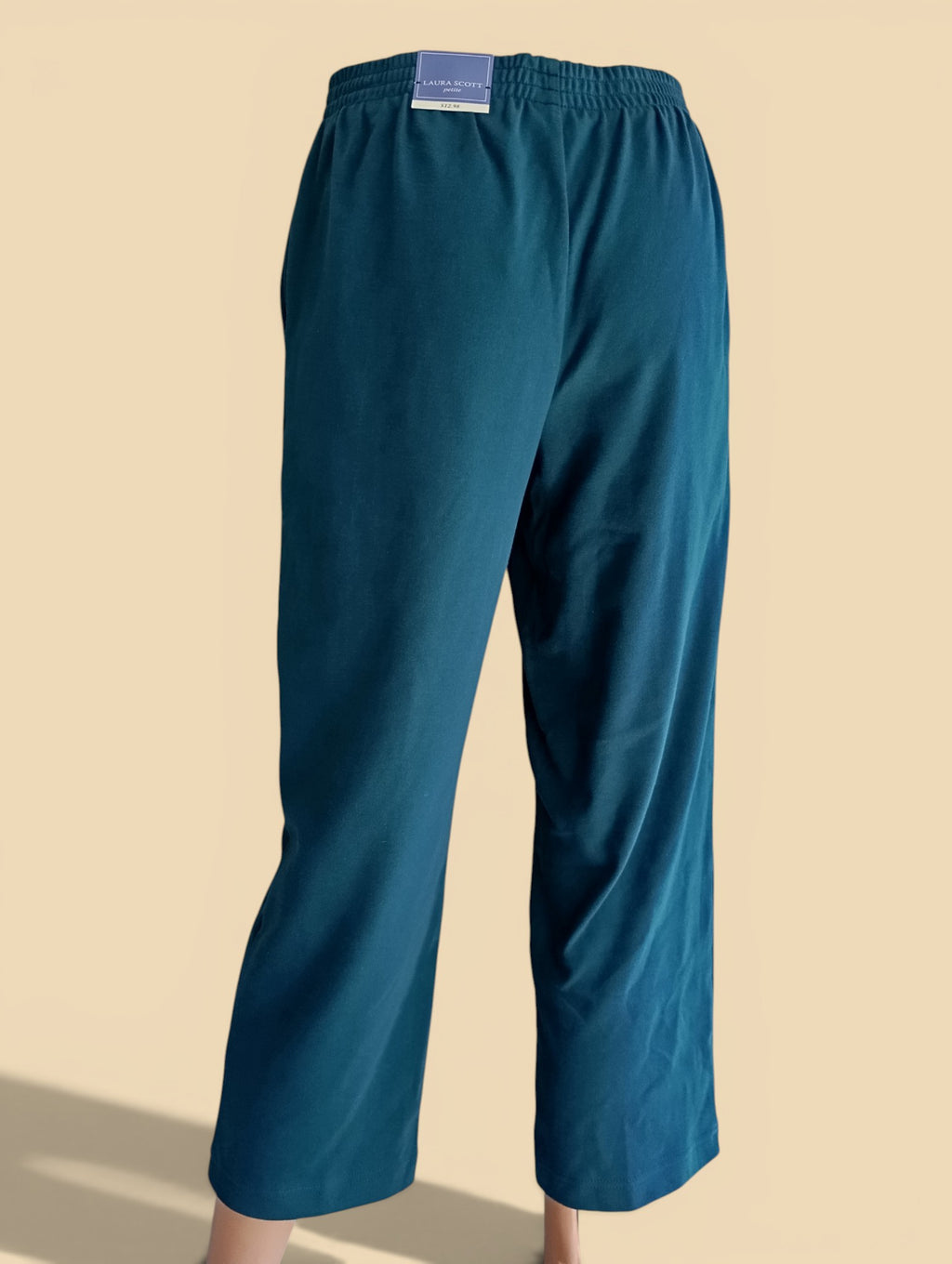 Pantalon Laura Scott Petite Bleu Canard – Coupe Droite 7/8 – Taille S