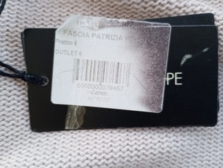 Boléro Patrizia Pepe – Gris Perle | Rosette | Taille 1