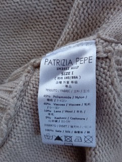 Boléro Patrizia Pepe – Gris Perle | Rosette | Taille 1