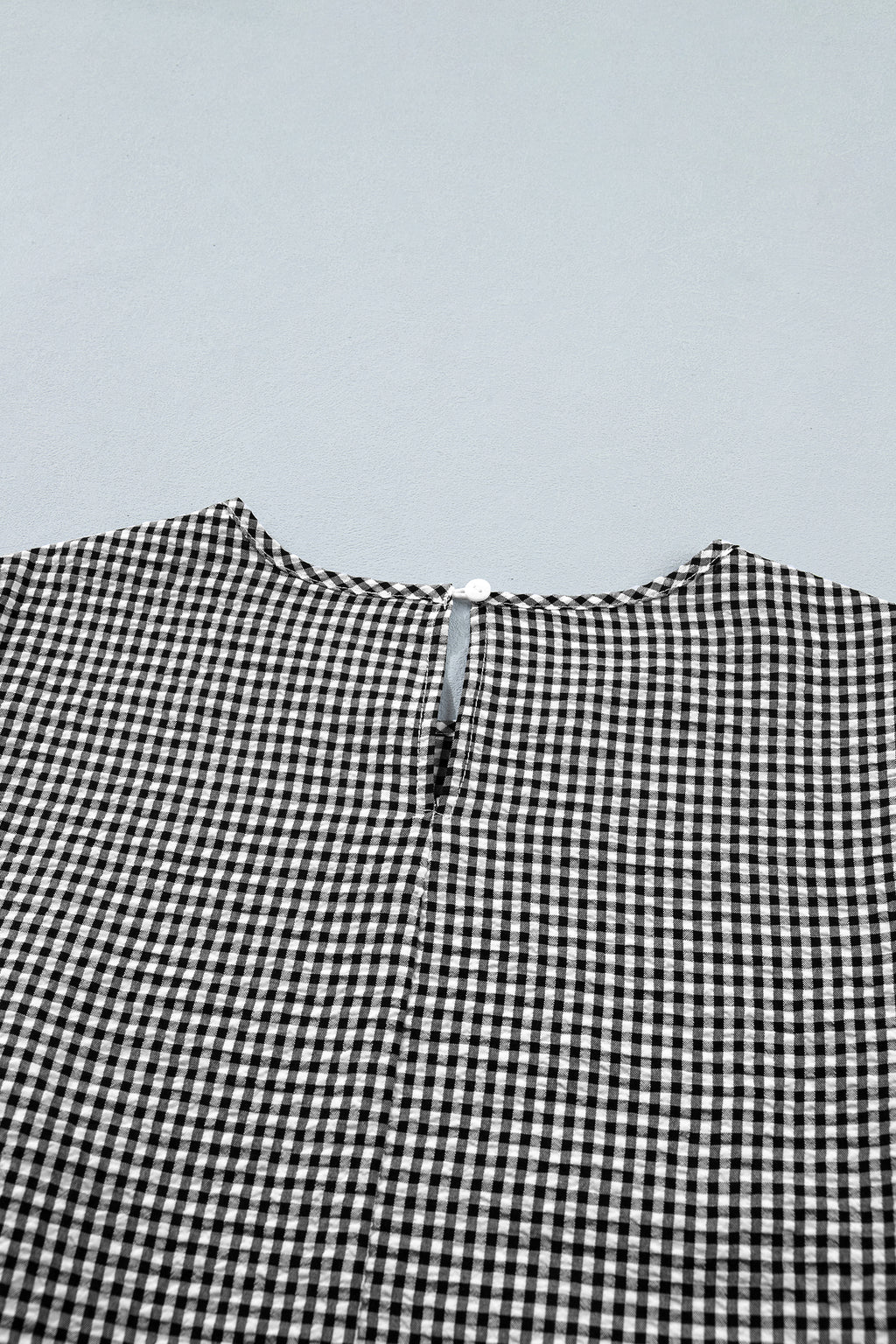 Pull Grande Taille à Carreaux — Nœud Décoratif & Manches Cloche
