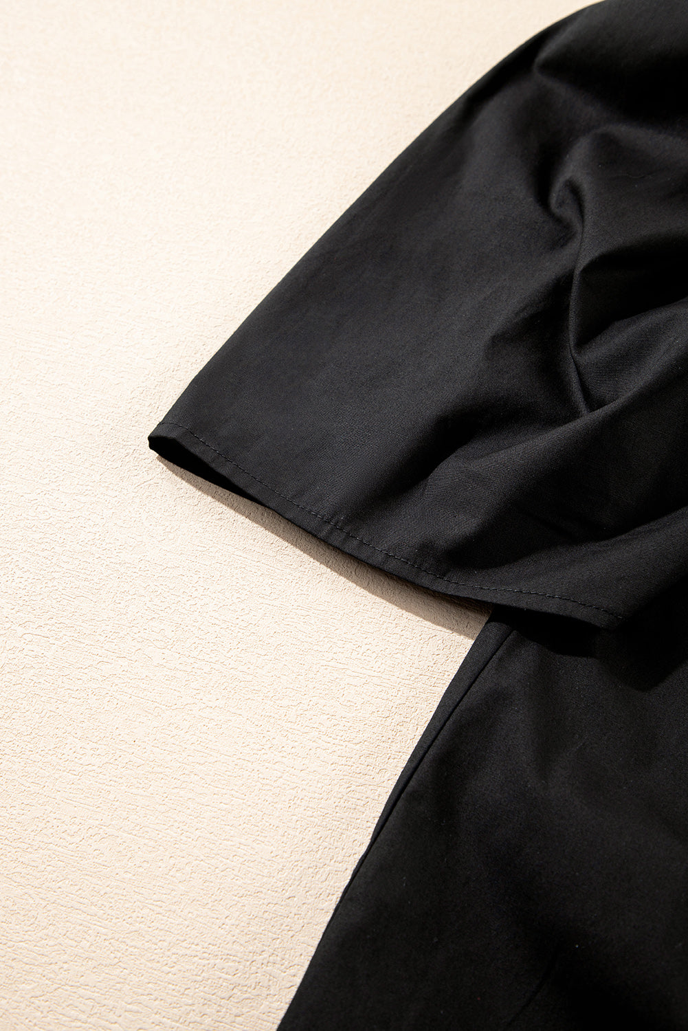 Chemise Sculpturée à Manches Bouffantes — 100% Coton
