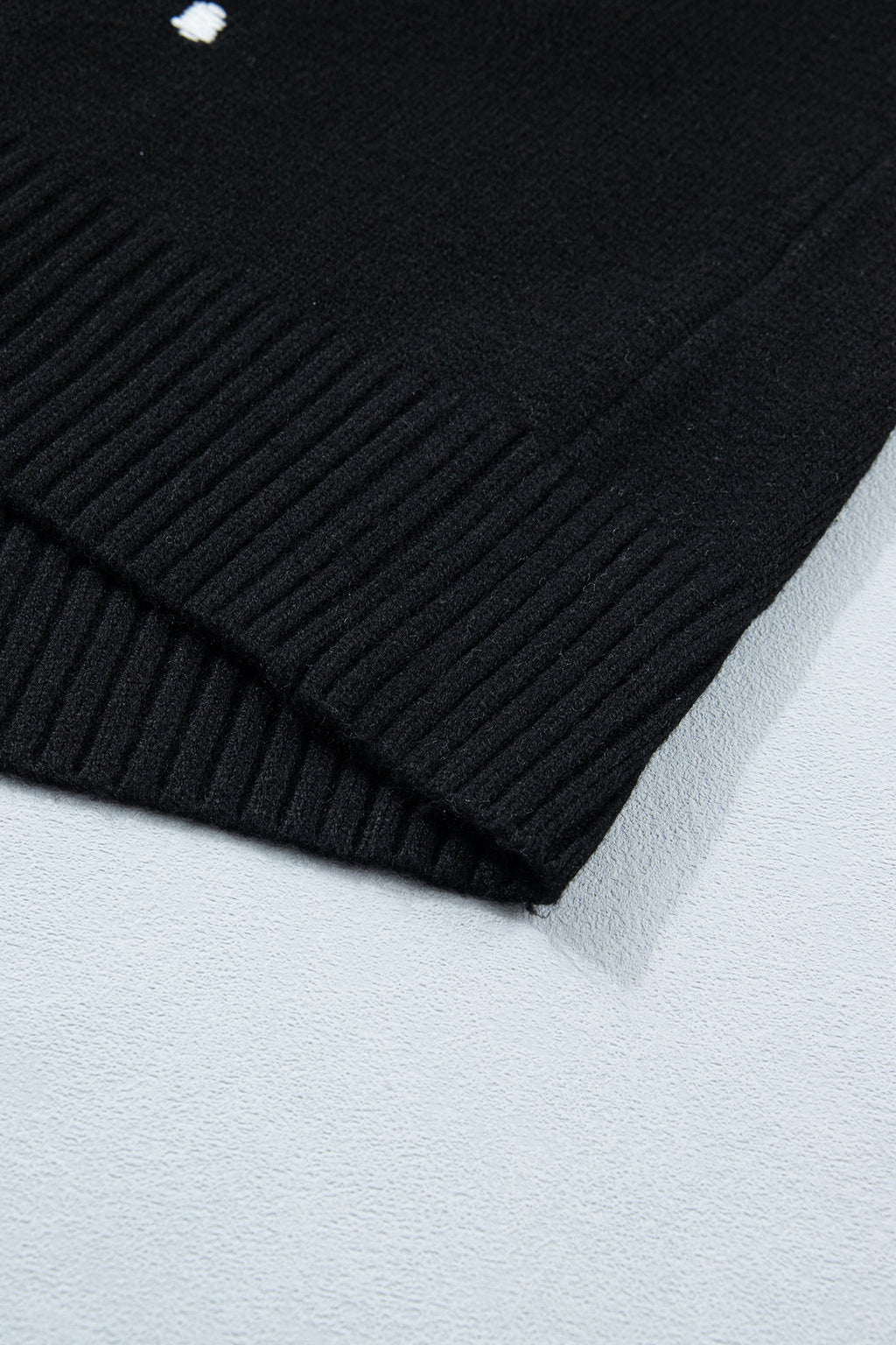 Pull Jaune Crème à Pois – Manches Courtes Bouffantes, Col Rond, Maille Légère
