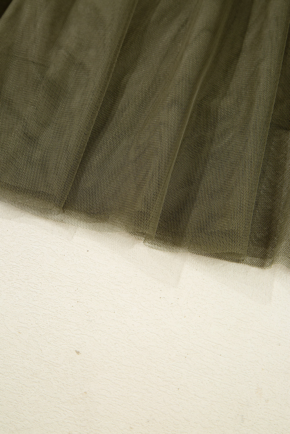 Jupe midi en tulle — Superposition de maille évasée & taille haute
