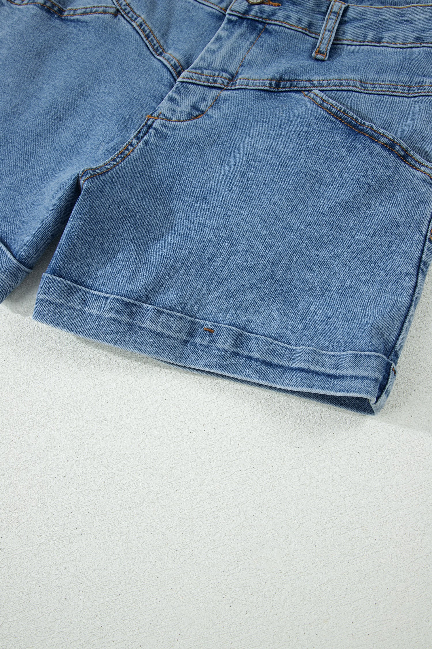Short en jean à ourlet retroussé — Ivy