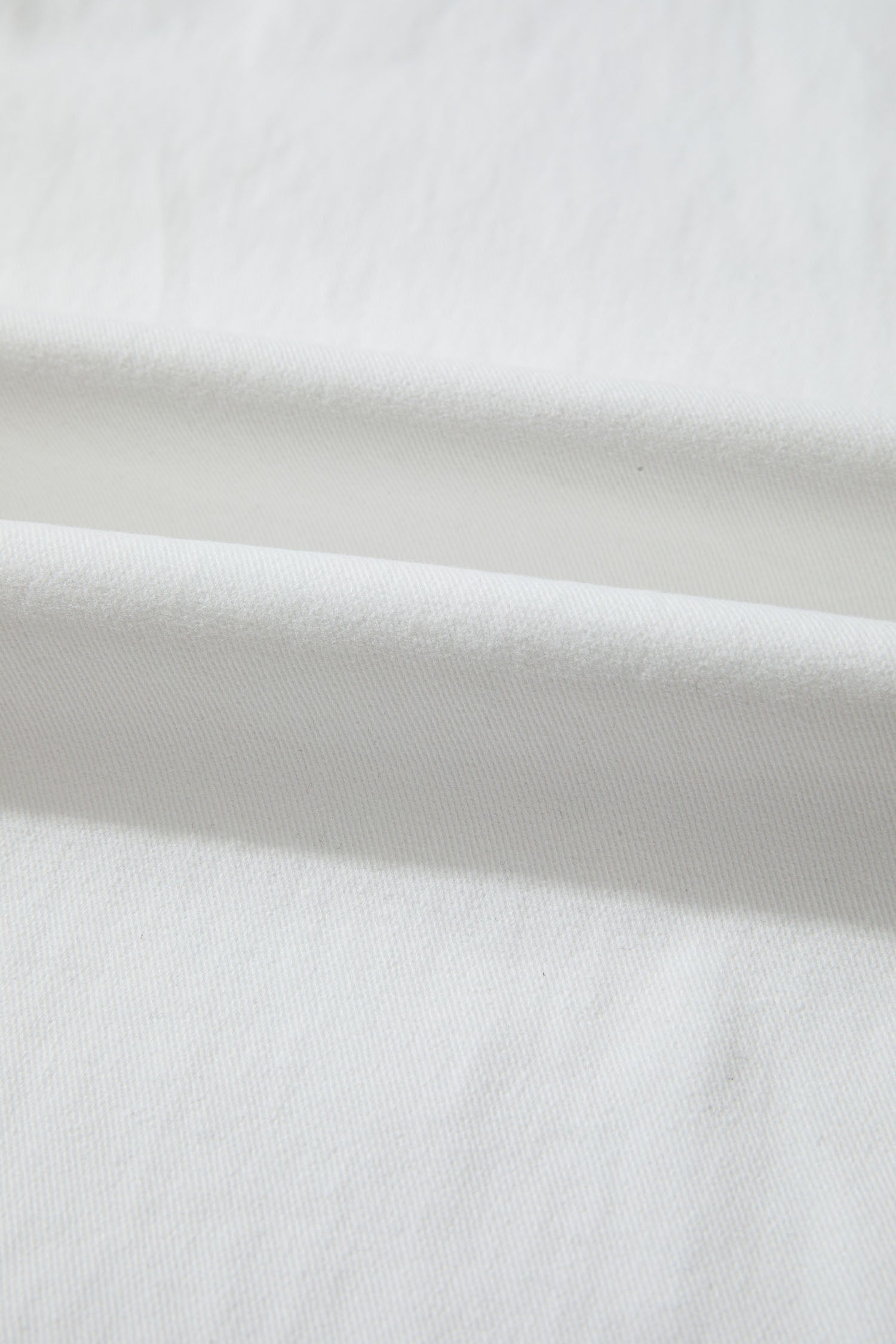 Jean blanc uni — Coupe jambes larges & taille mi-haute