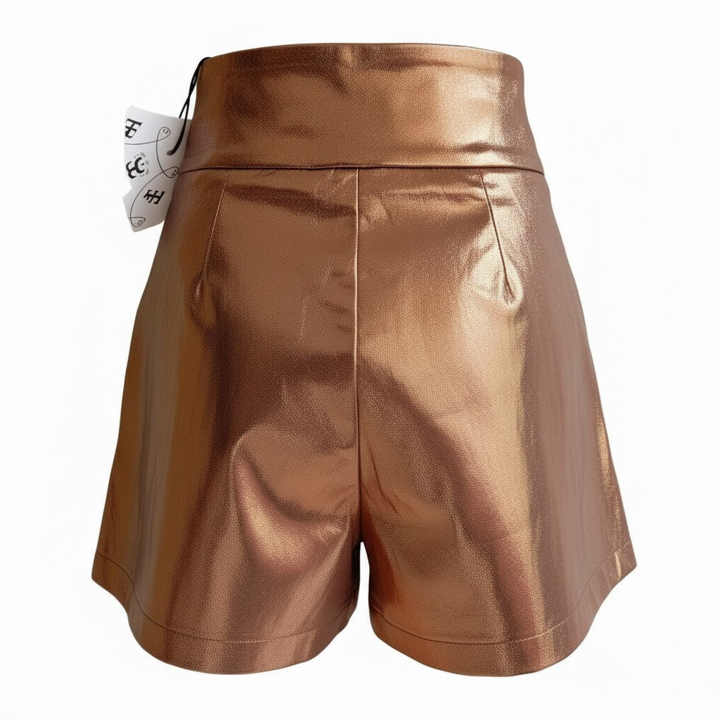 Short femme taille haute - S - Manosque - Bronze - Neuf avec étiquette