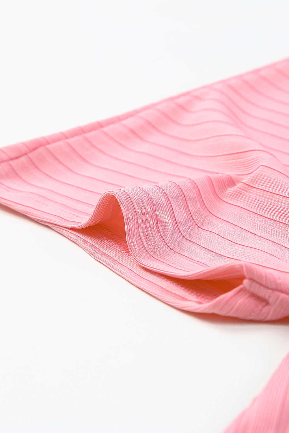 Gilet ouvert côtelé Grande Taille — Rose