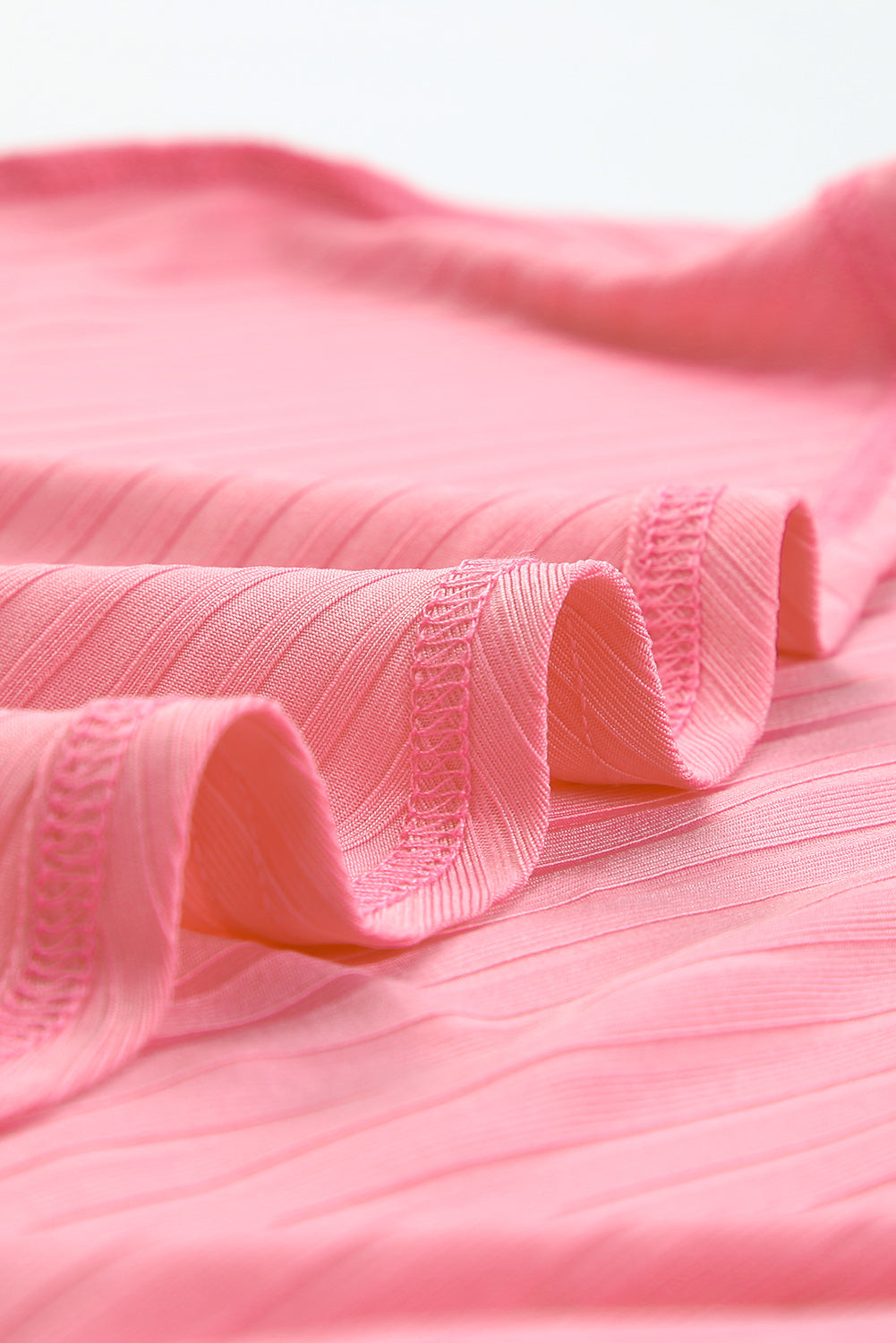Gilet ouvert côtelé Grande Taille — Rose