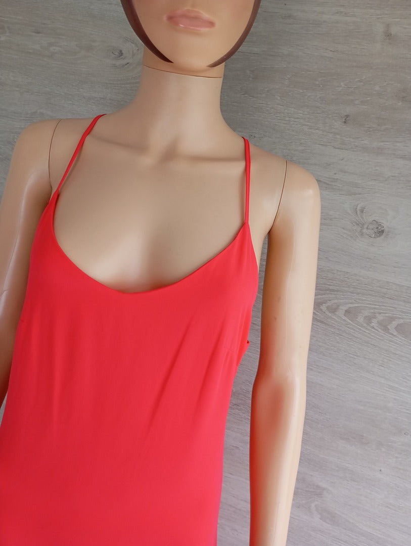 Superbe robe longue Easy Wear taille S - corail - neuve