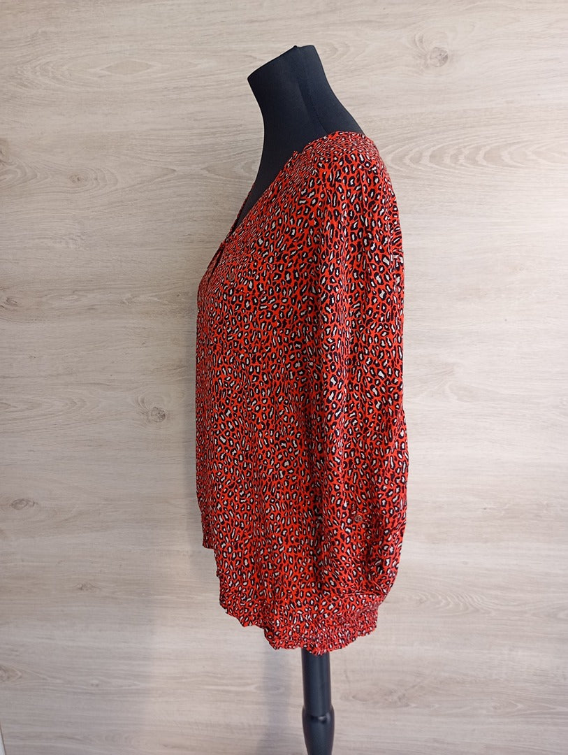 Blouse Bréal - 40 - Rouge - Très bon état - viscose