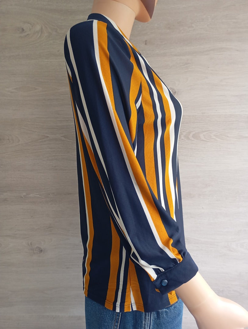 Blouse femme rayée taille S multicolore très bon état - morgan