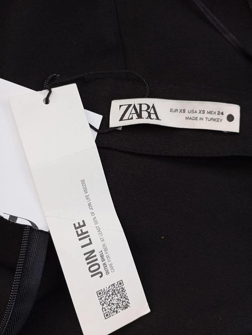 Robe mini Zara - Xs - Noir - Neuf avec étiquette