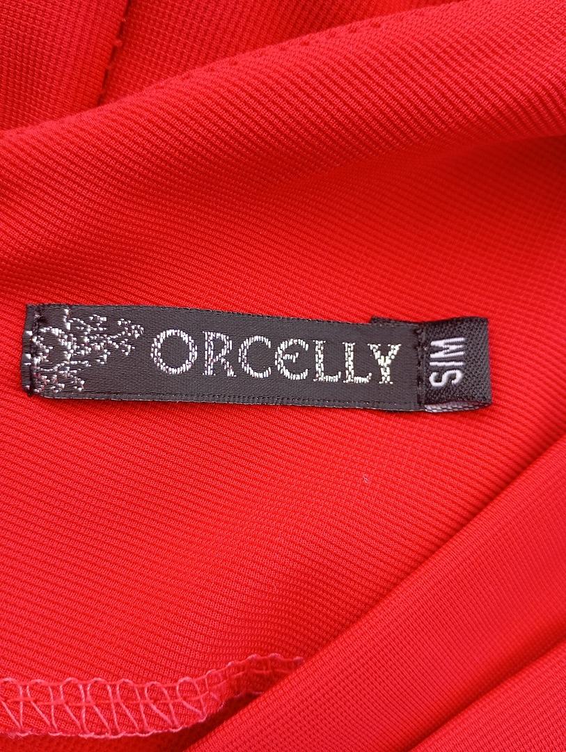Robe courte sans manches - Orcelly - S/m - Rouge/noir - Très bon état