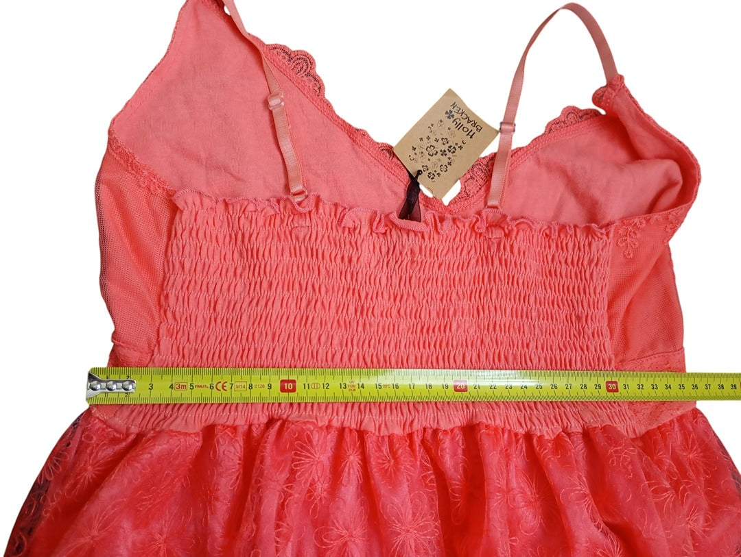 Robe maxi à brides 🌸 Holly Bracken 🌸 Tu - Corail - Neuf