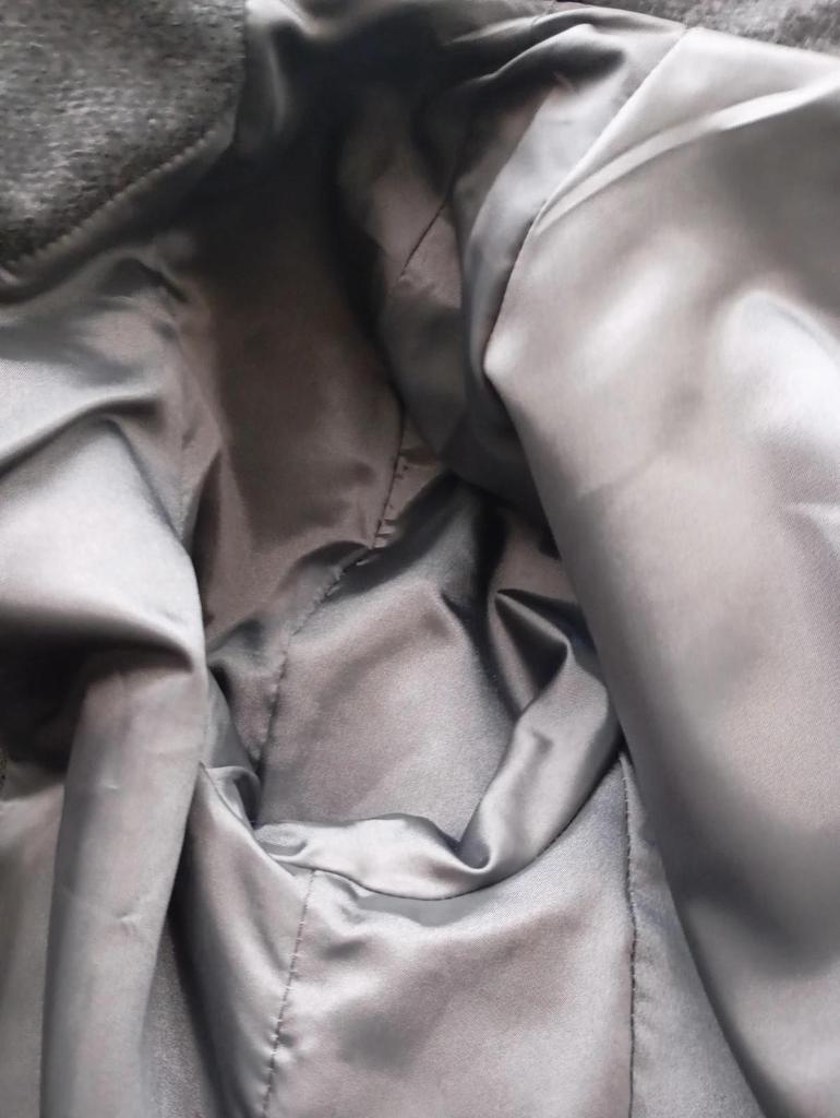 Superbe manteau gris en laine avec ceinture - Taifun - taille L/xl