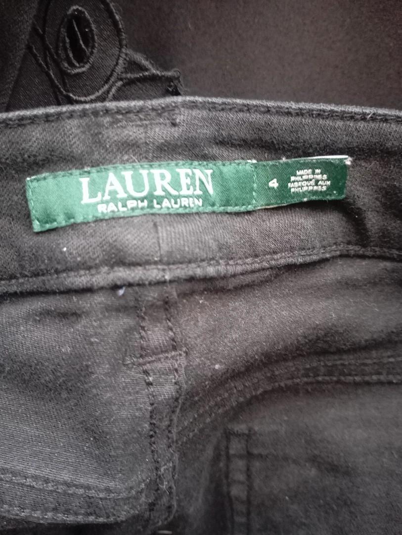 Joli jeans droit noir Lauren Ralph Lauren taille S