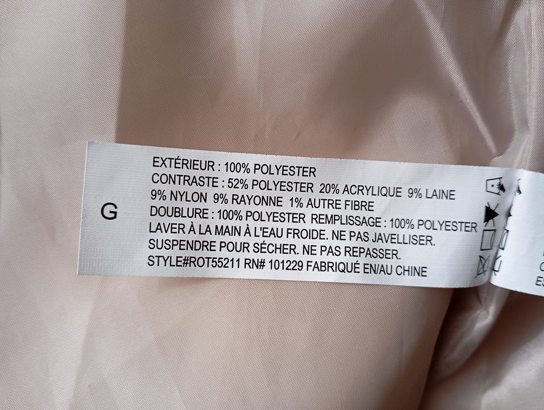 Doudoune sans manches matelassée crème — H&M Outdoor — Taille L
