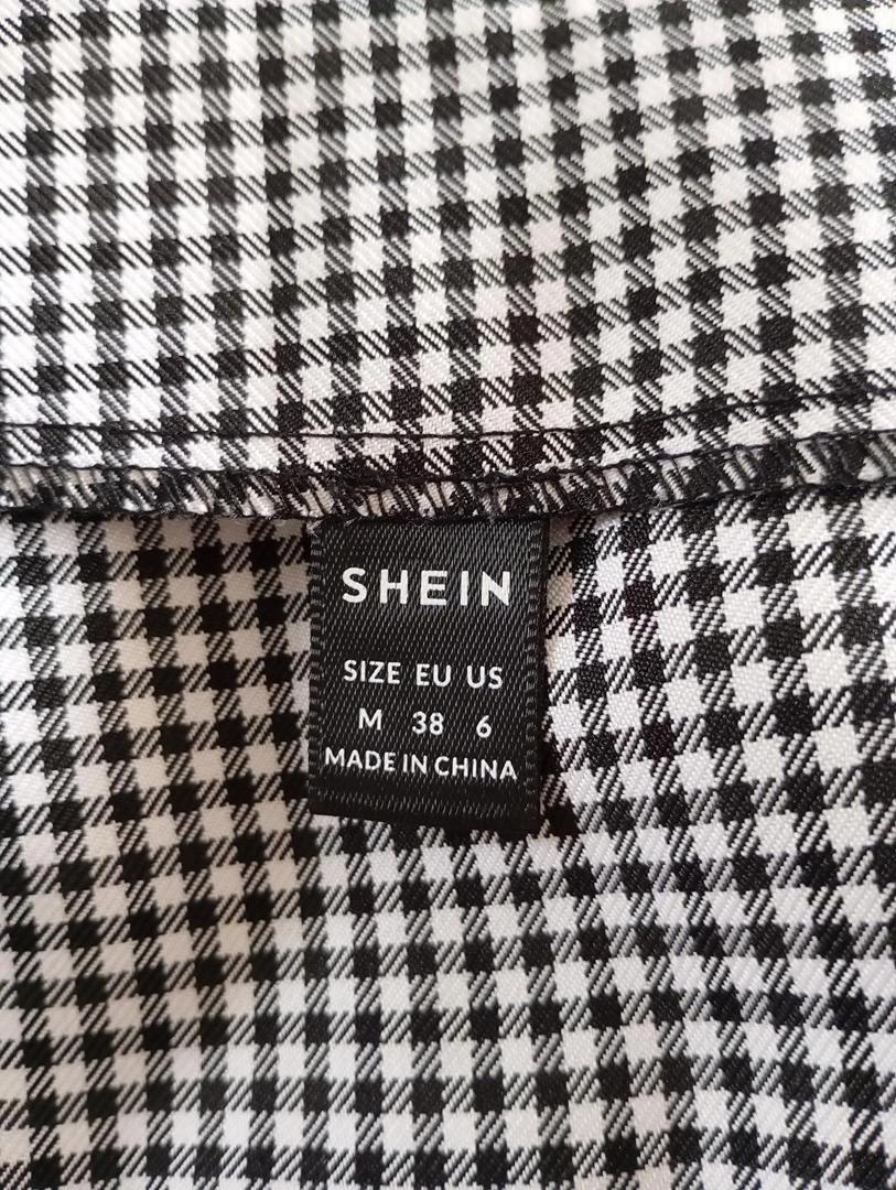 Mini jupe🌸 Shein 🌸 38 - Noir/blanc - Très bon état - motif vichy