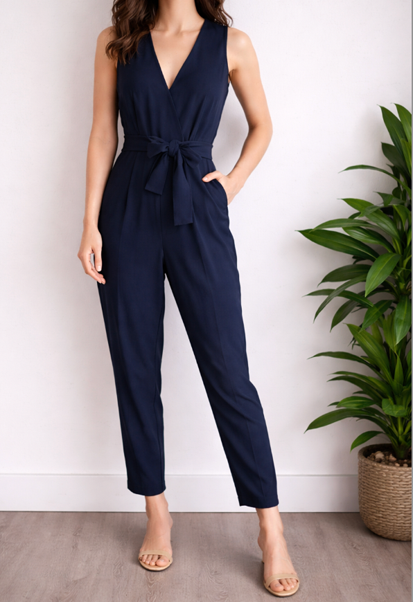 Jolie combinaison pantalon H&m taille S - marine - Neuve avec étiquette