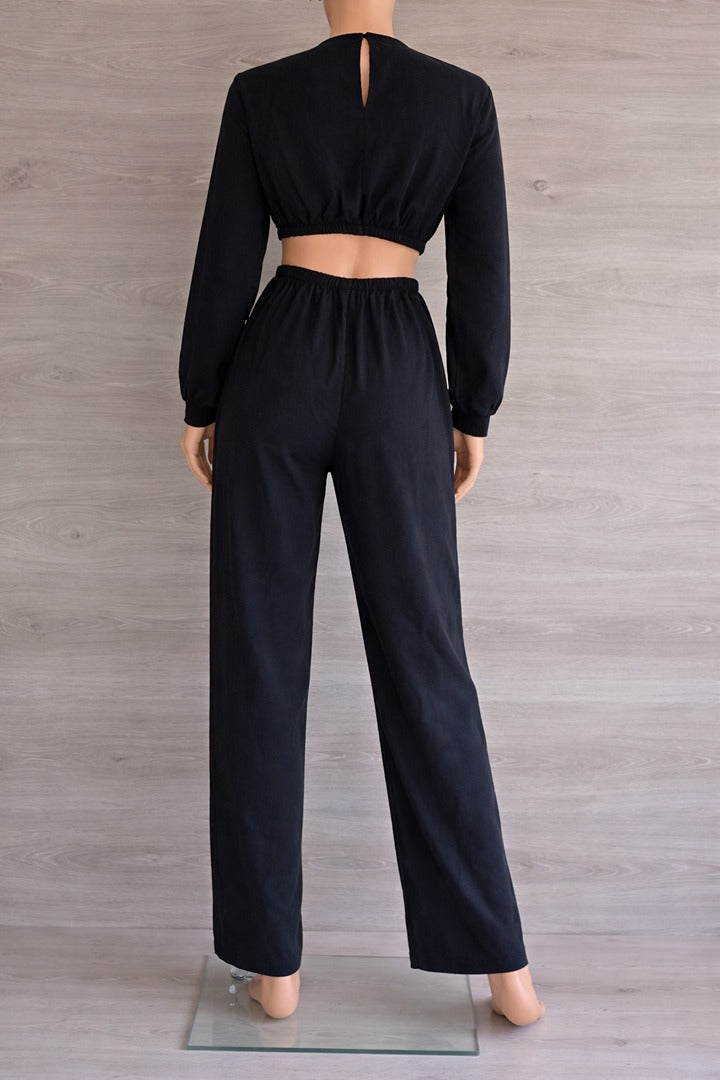 Combinaison longue noire — Bershka — Taille S