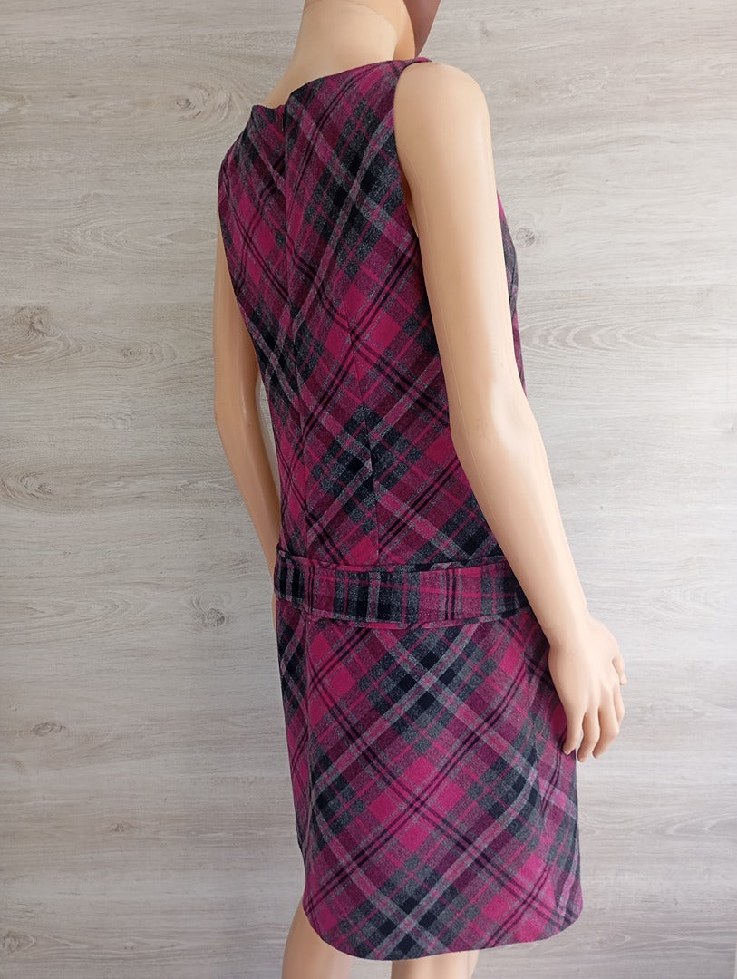 Robe sans manches Camaïeu - 42 - fushia - Très bon état - Laine - style vintage