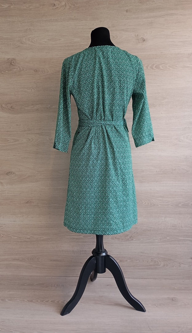 Robe cache-cœur fine - Kiabi - M - Vert - Très bon état - manches 3/4
