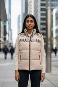 Doudoune sans manches matelassée crème — H&M Outdoor — Taille L