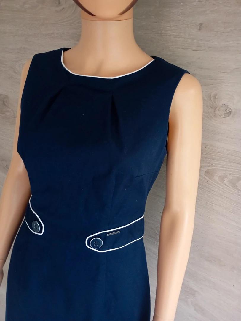 beau tailleur veste/robe f - Orsay taille S/m- marine et blanc en très bon état